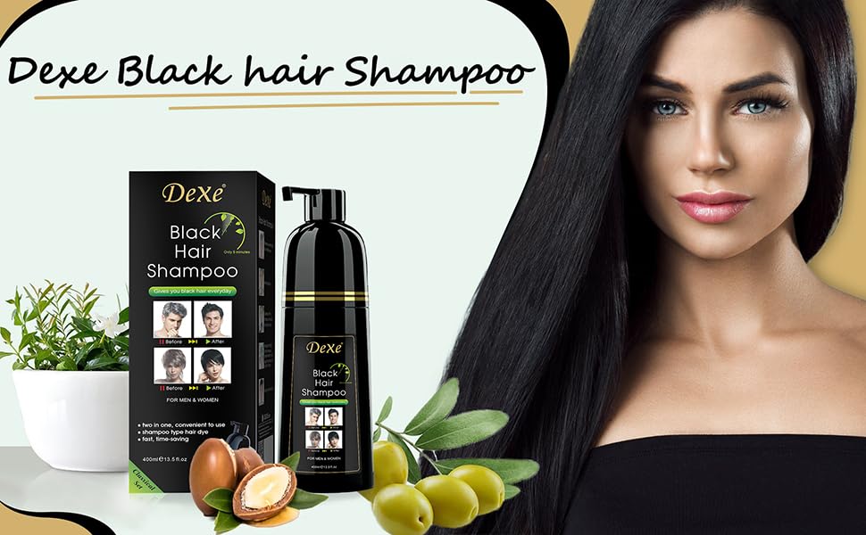Vedora 100% gray hair coverage visible on natural hair.