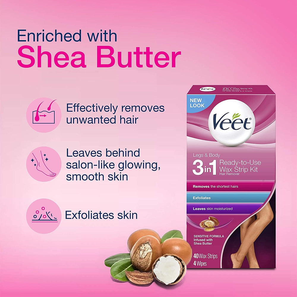 Veet dermatologist-tested cold wax strips indicate safe use