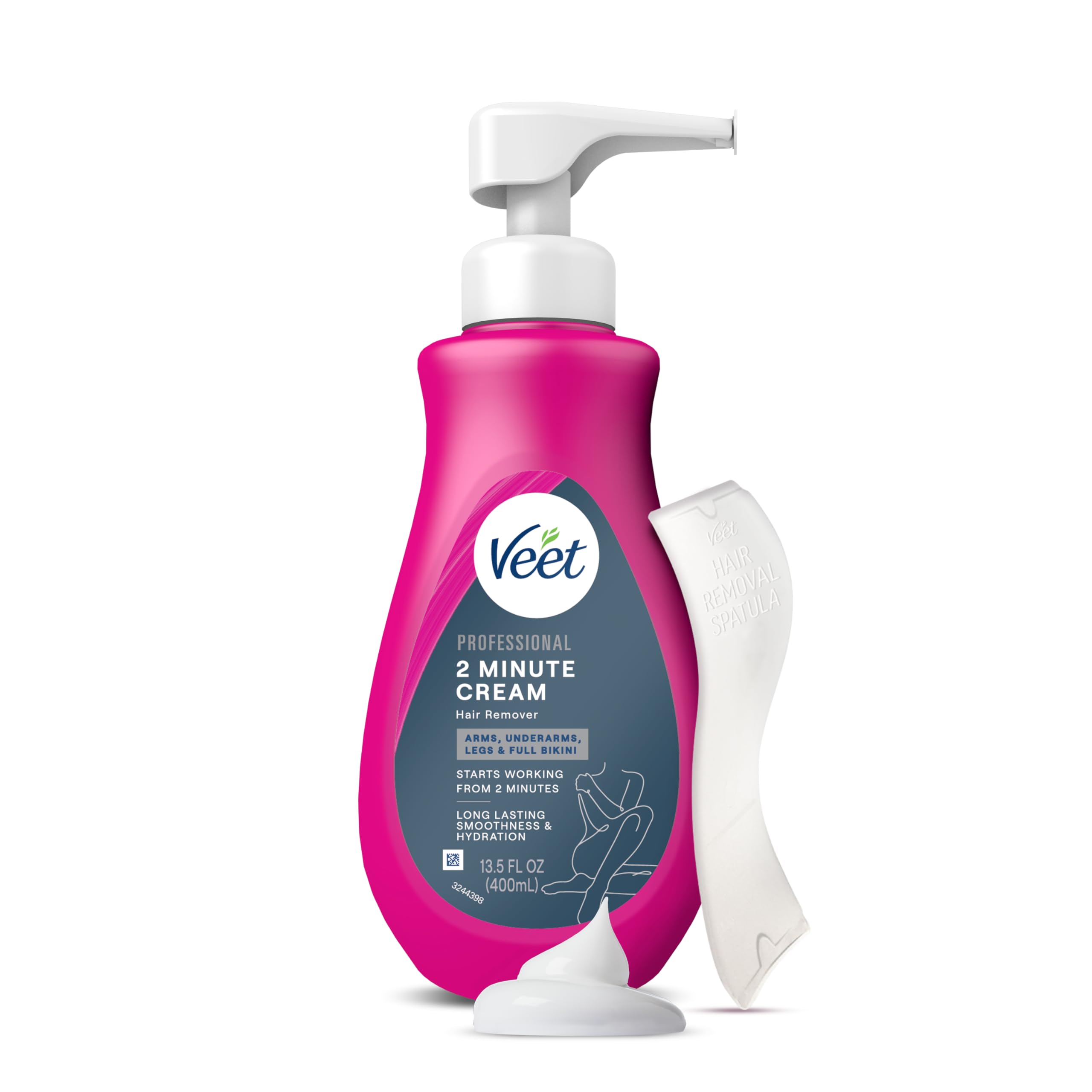 Veet front packaging 13.5 fl oz showing product benefit of quick hair removal