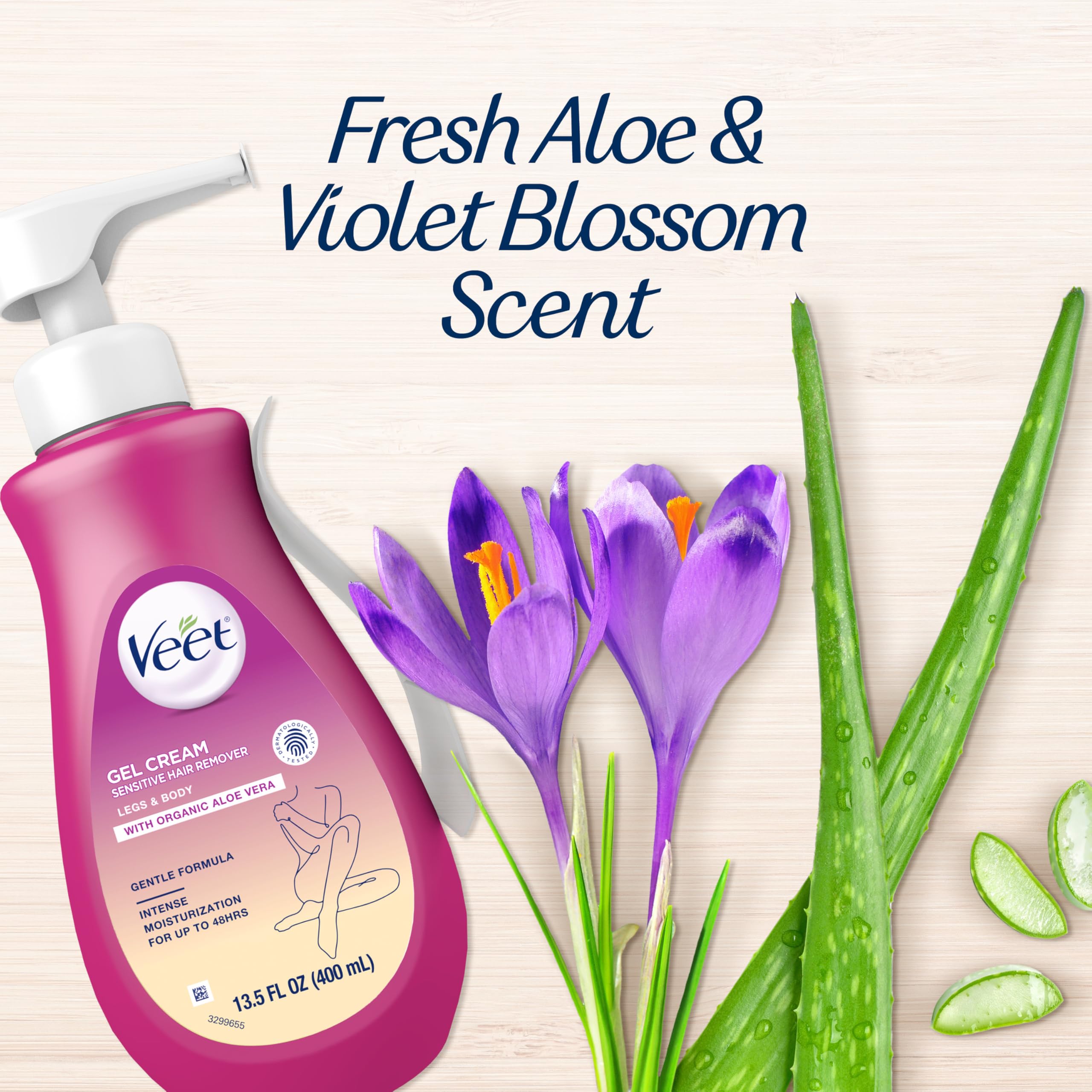 Legs before and after Veet demonstrating longer-lasting smoothness versus shaving