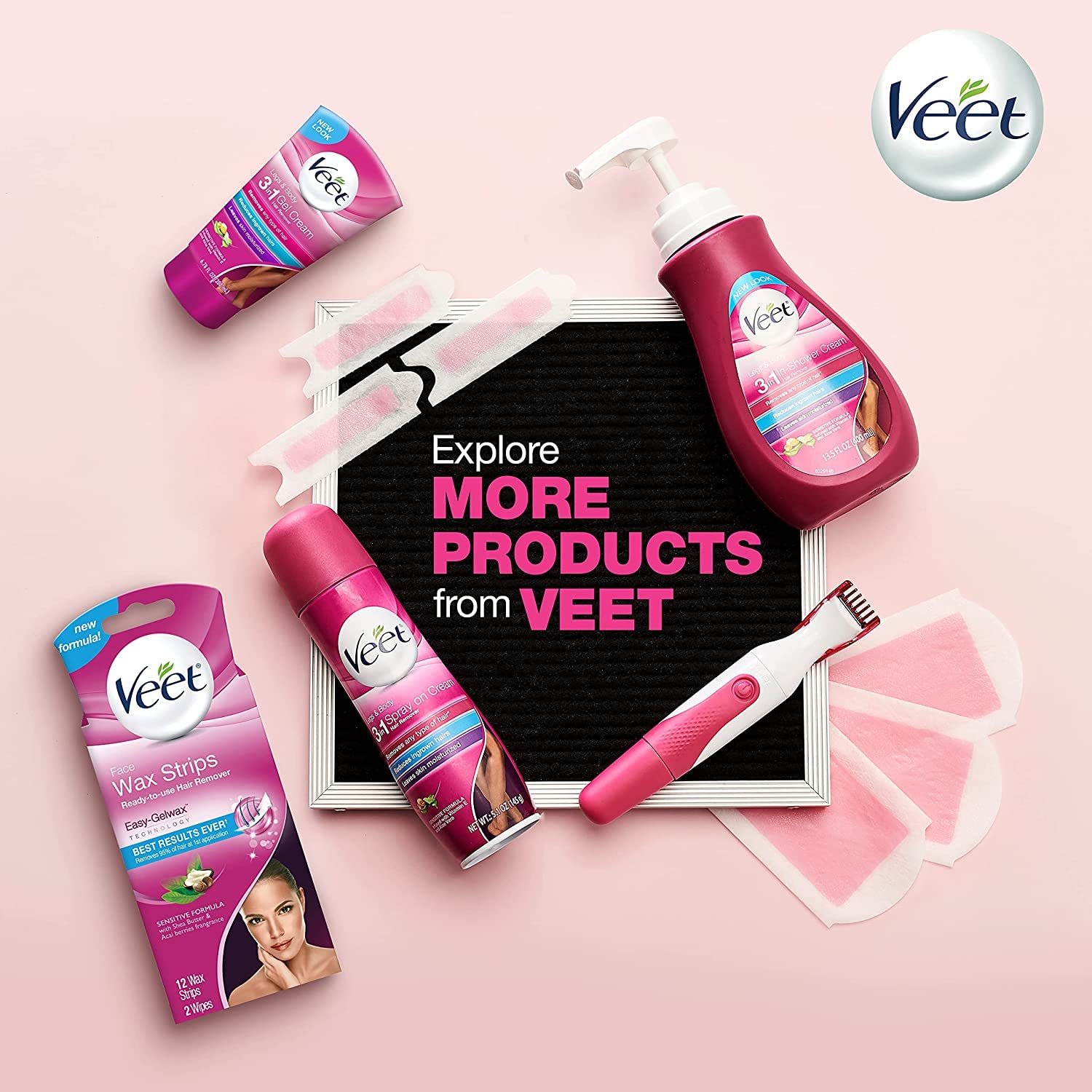 Veet perfect finish wipes remove residue for clean, comfortable skin afterward