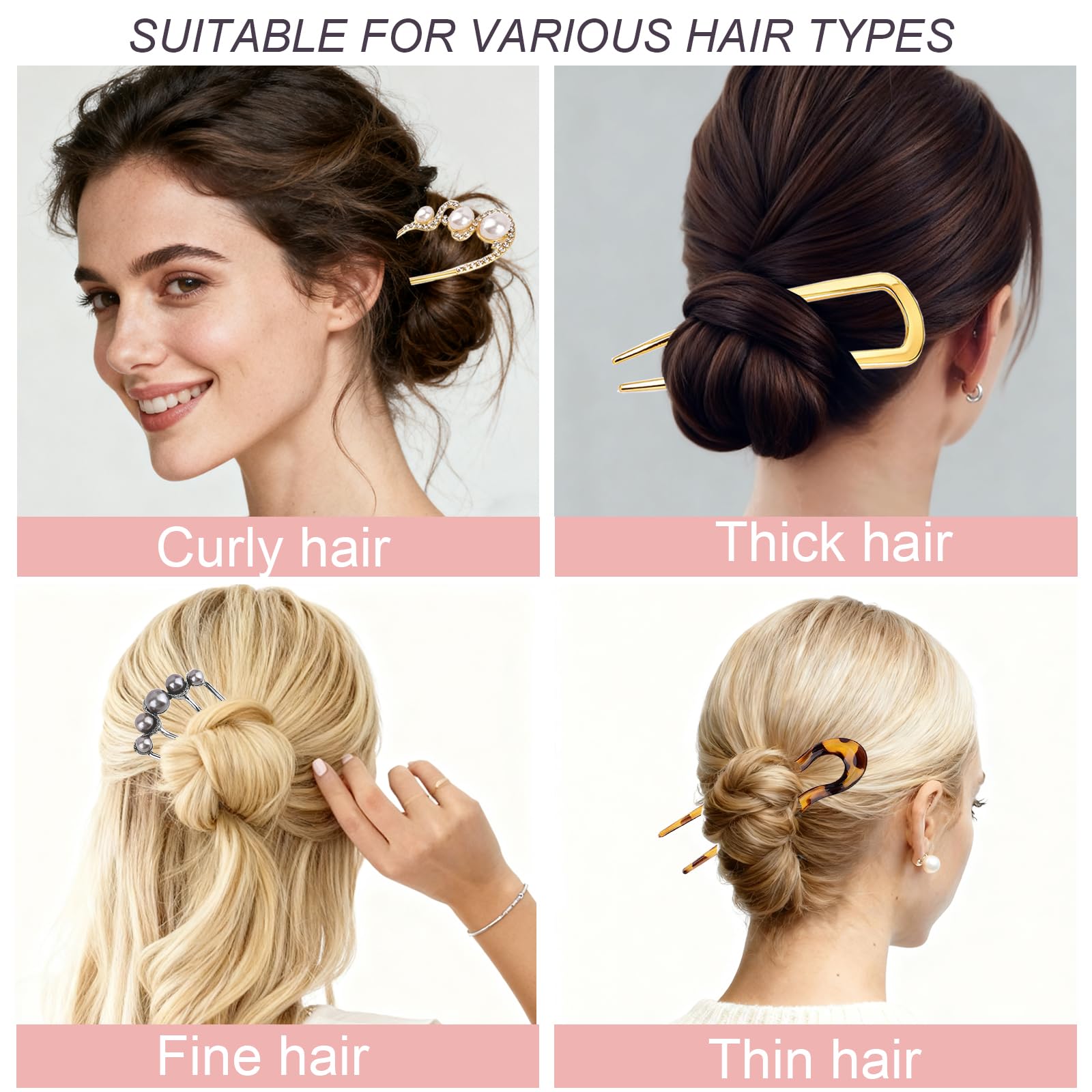 VEEVIIY all-hair-types secure hair pin closeup suitable for fine to thick hair