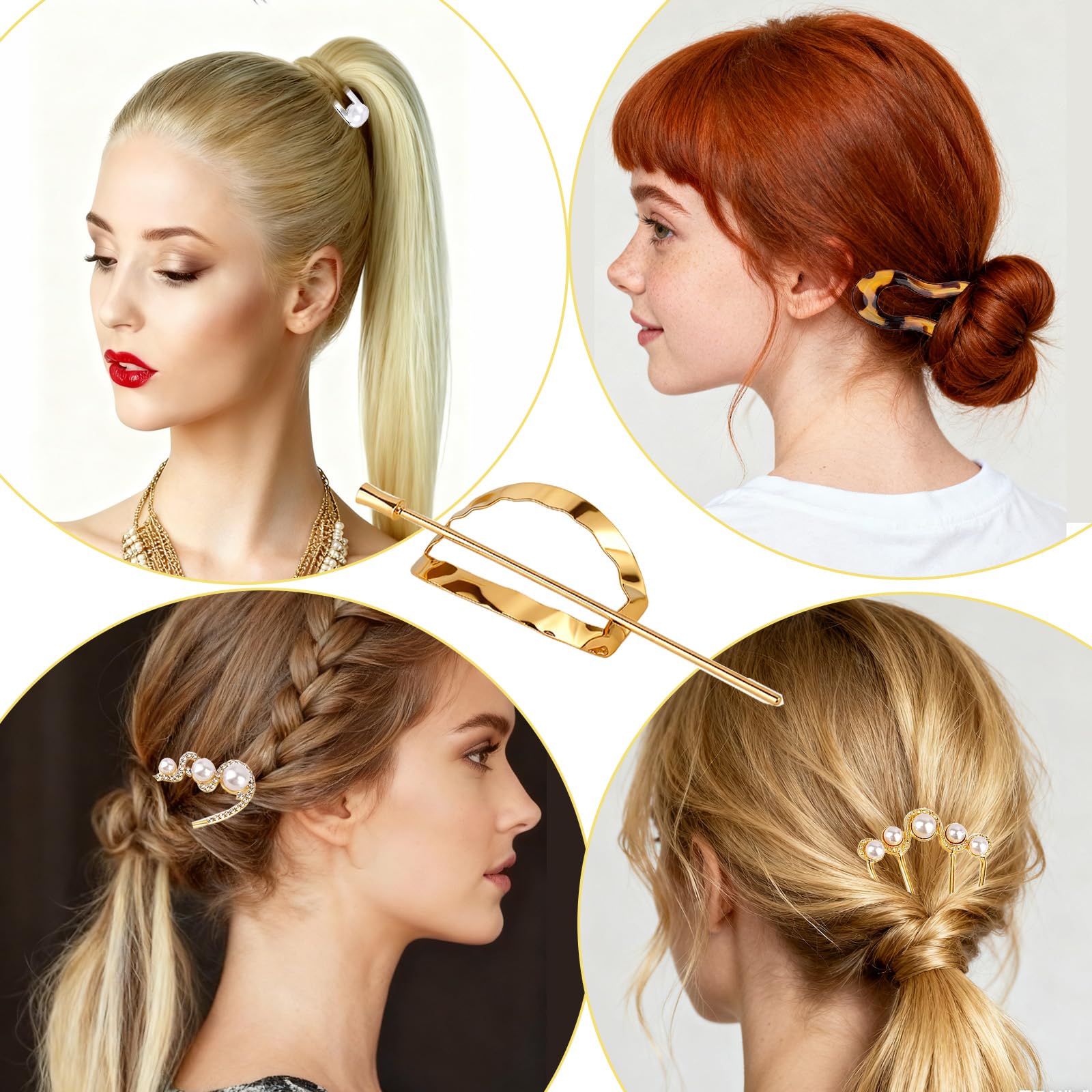 VEEVIIY durable metal hair pin smooth surface prevents snagging during styling