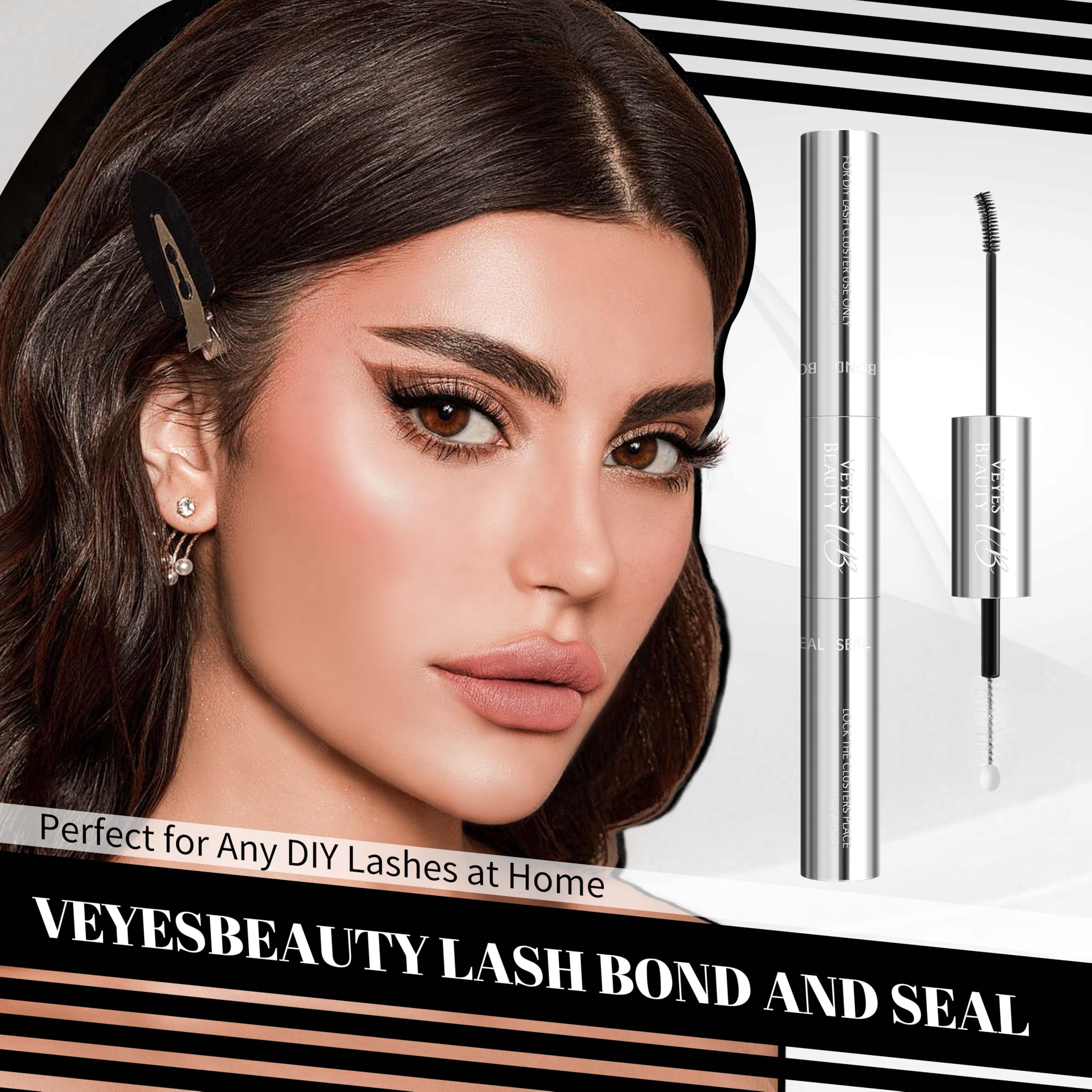 VEYESBEAUTY double 7ml bottles provide long-lasting supply for DIY lash lovers.