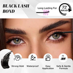VEYESBEAUTY waterproof hold preserves lash clusters through workouts and humidity.