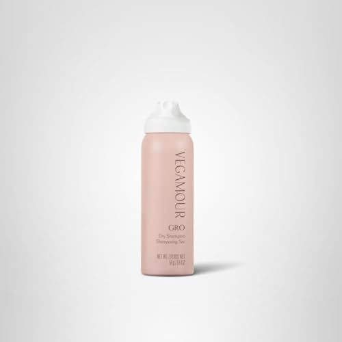 VEGAMOUR GRO Dry Shampoo in bag demonstrates convenient on-the-go refresh