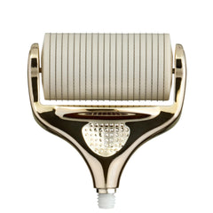VEGAMOUR GRO+ replacement head closeup showing precision microneedles for gentle scalp exfoliation.