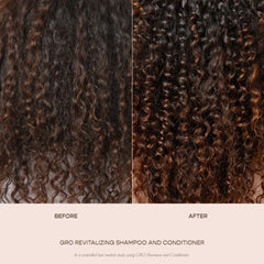 VEGAMOUR GRO Revitalizing Shampoo in a bathroom scene for daily scalp care routine