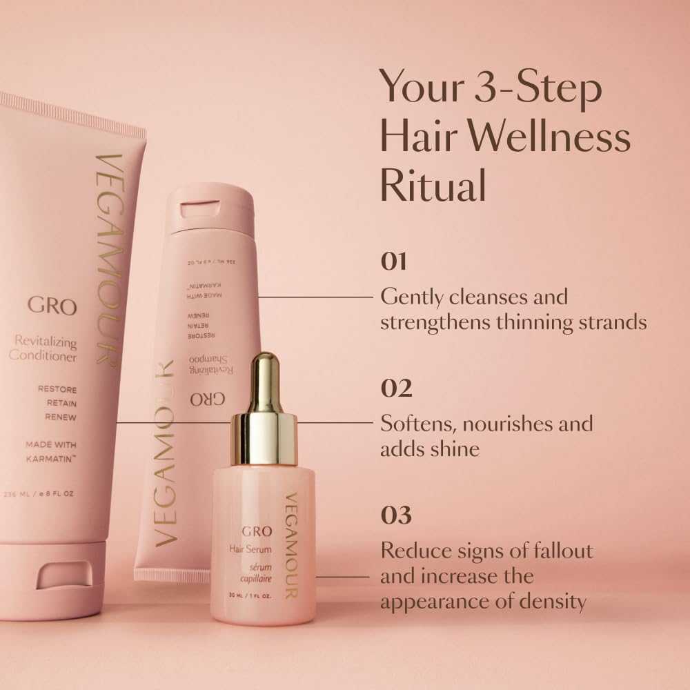 VEGAMOUR GRO Revitalizing Shampoo close-up of natural actives ingredients