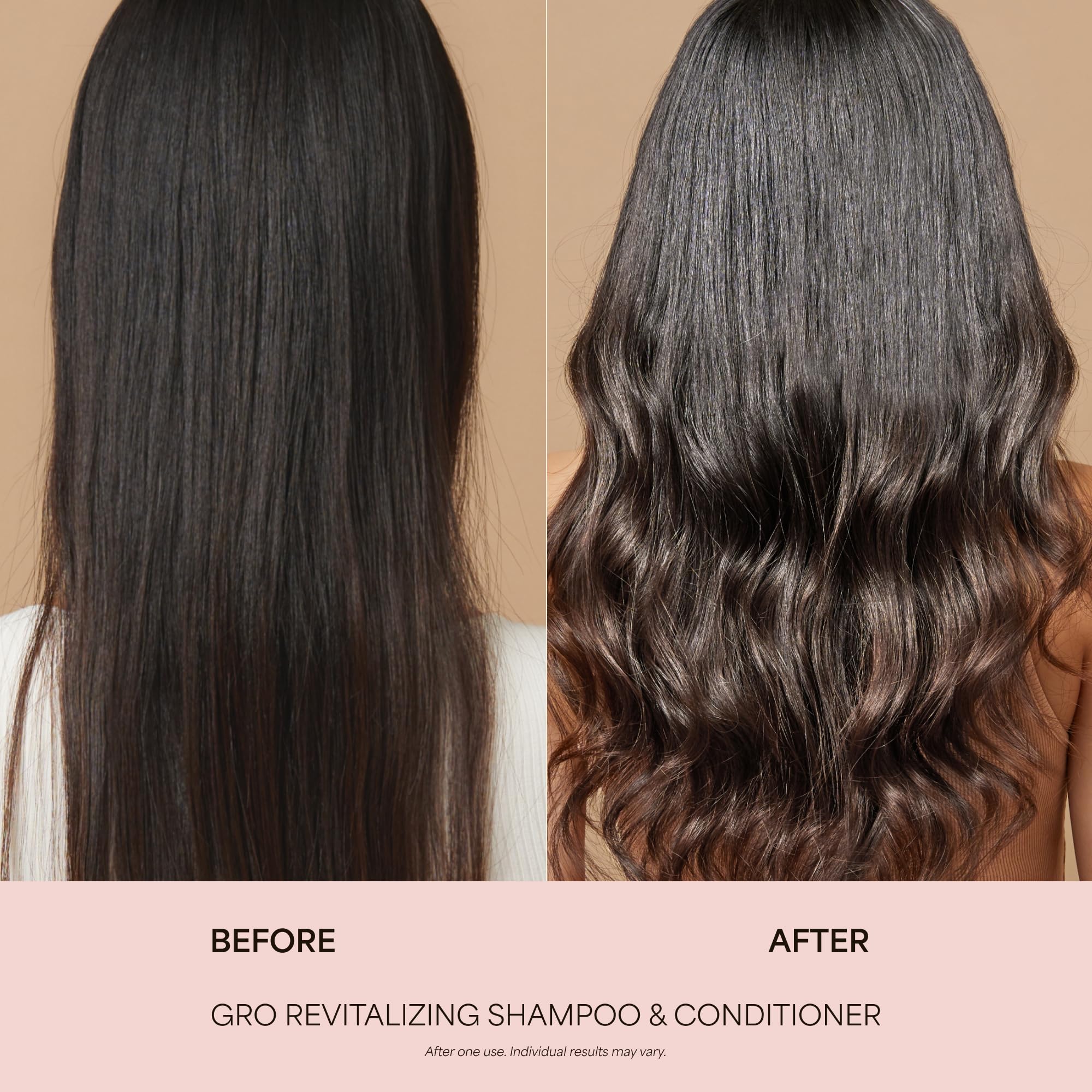 VEGAMOUR GRO travel shampoo bottle for gentle cleanse on thinning hair.