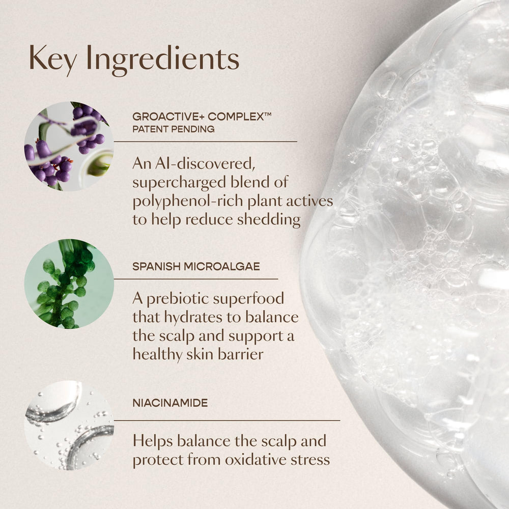 VEGAMOUR GRO+ color-safe formula helps maintain hair shade.