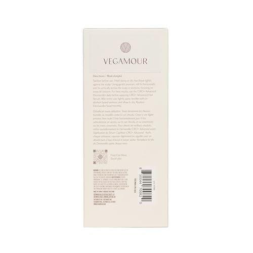VEGAMOUR GRO+ premium dermal roller offers a luxe at-home scalp treatment experience.
