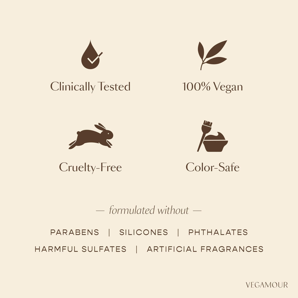 Karmatin vegan keratin feature in HYDR-8 bottle close-up.