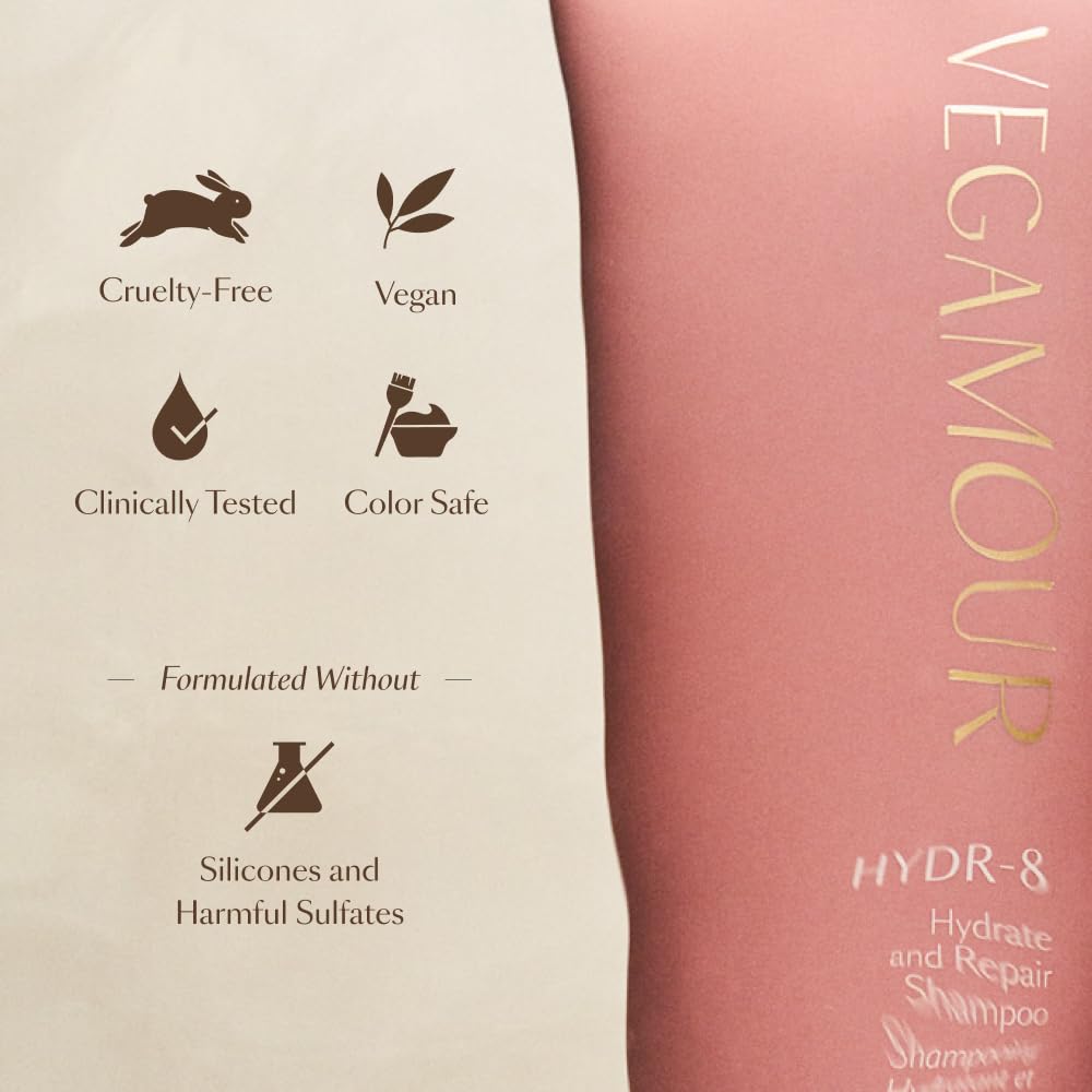 VEGAMOUR HYDR-8 magnolia bark extract emphasizes antioxidant nourishment for healthy-looking strands.