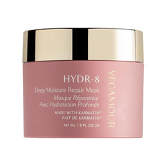 VEGAMOUR HYDR-8 mask bottle closeup highlighting hydrating formula