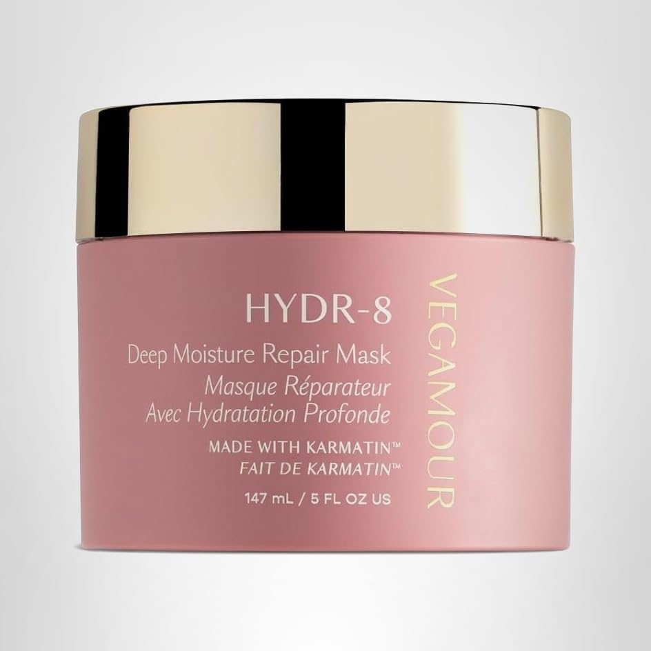 VEGAMOUR HYDR-8 mask application ritual on damp hair