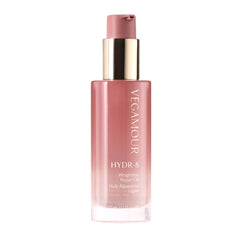 VEGAMOUR HYDR-8 bottle emphasizing weightless repair and natural shine for all hair types.