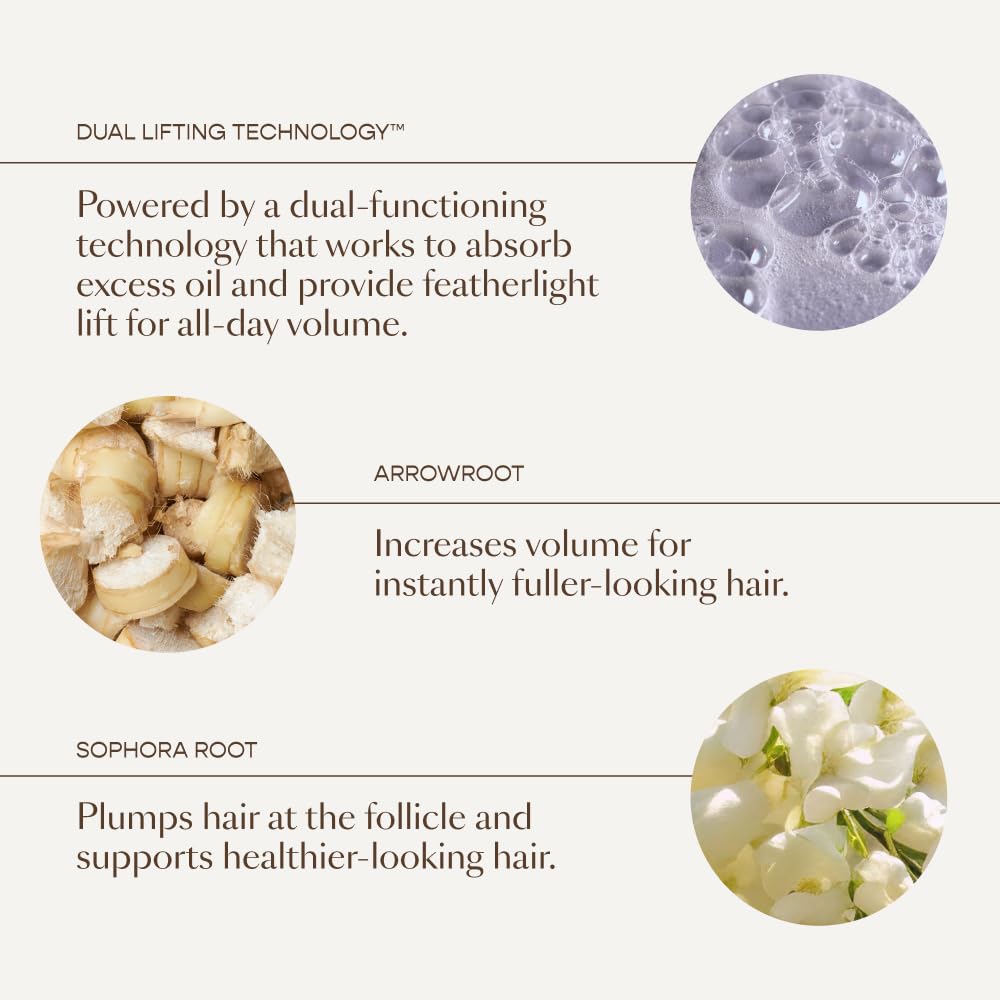 VEGAMOUR UPLIFT for fine hair adds body with a non-sticky feel.