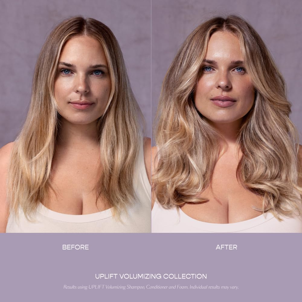 VEGAMOUR UPLIFT shampoo hair-volume shot demonstrates instant body and bounce