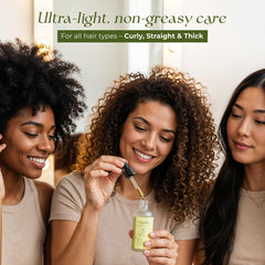 Veganic botanical oils collection image showcases eleven oil blend for healthier looking hair