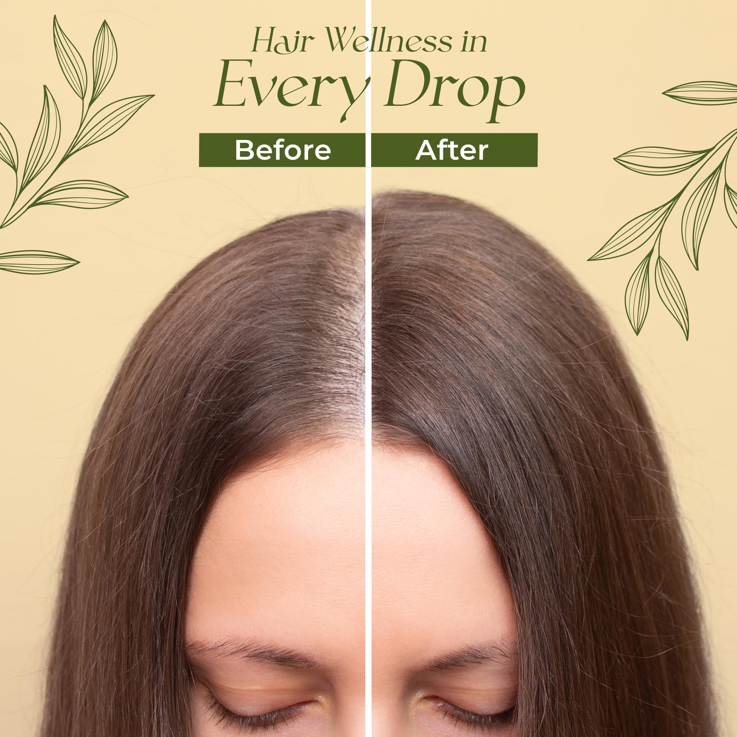 Veganic scalp massage action suggests relaxing routine with lightweight oil