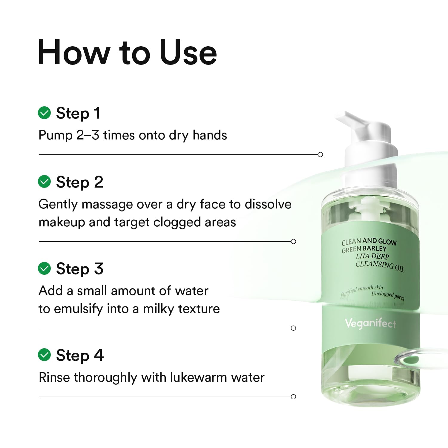 VEGANIFECT Excess sebum control—leaves a fresh, non-greasy finish
