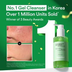VEGANIFECT Hydrating Gel Cleanser bottle pour allows easy application and soothing cleanse