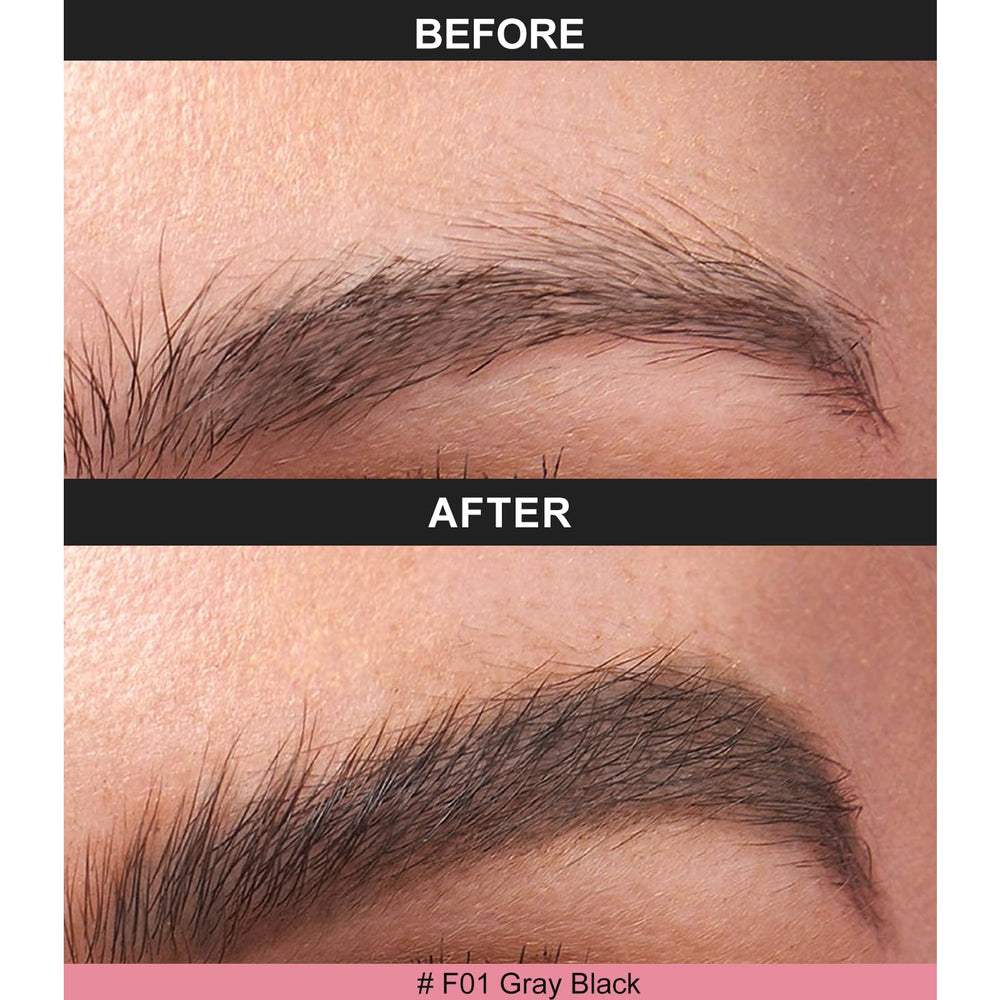 VEIAH Eyebrow Pen close-up shows realistic brow definition for everyday wear.