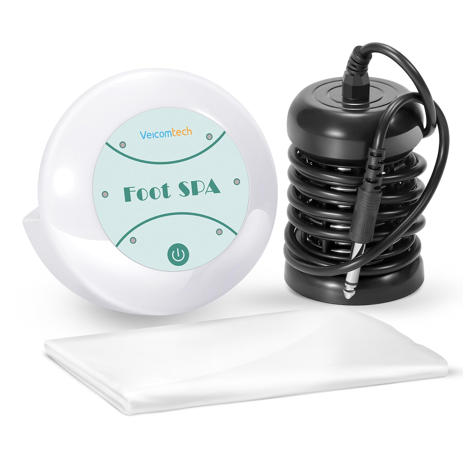 Veicomtech Ionic Detox Foot Bath Machine front view for convenient home spa sessions