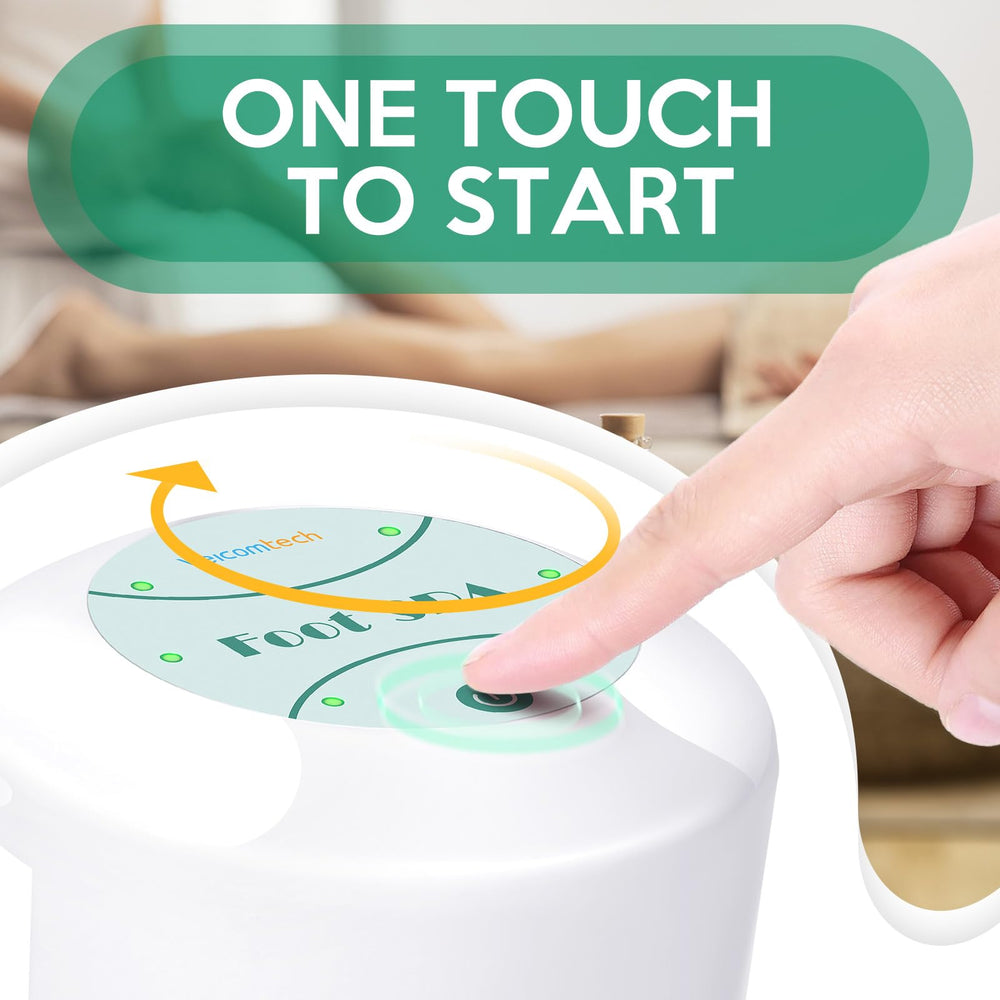 Veicomtech foot bath highlights one-touch start for easy sessions