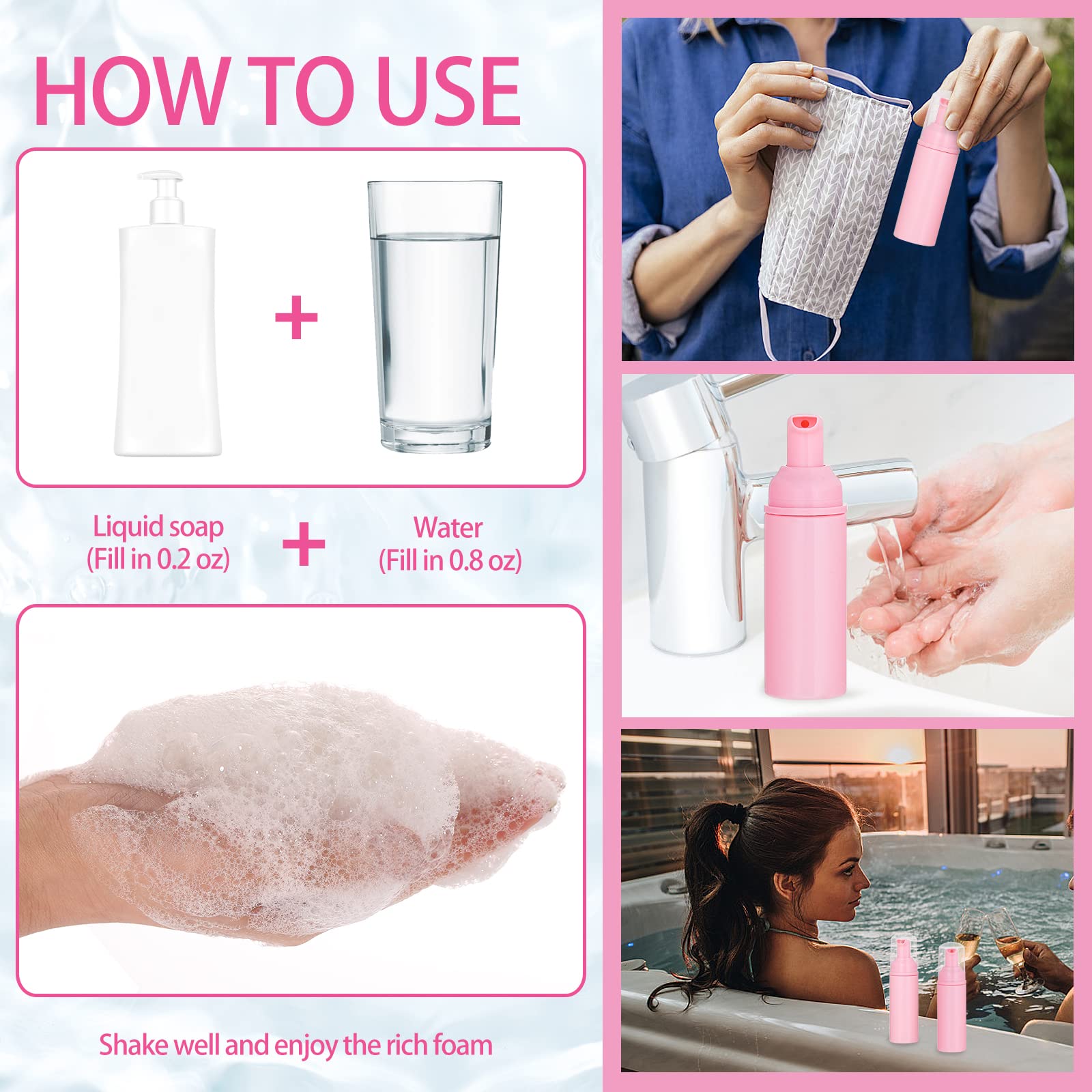 VEIDIA foam dispense demo shows easy foaming from liquid.