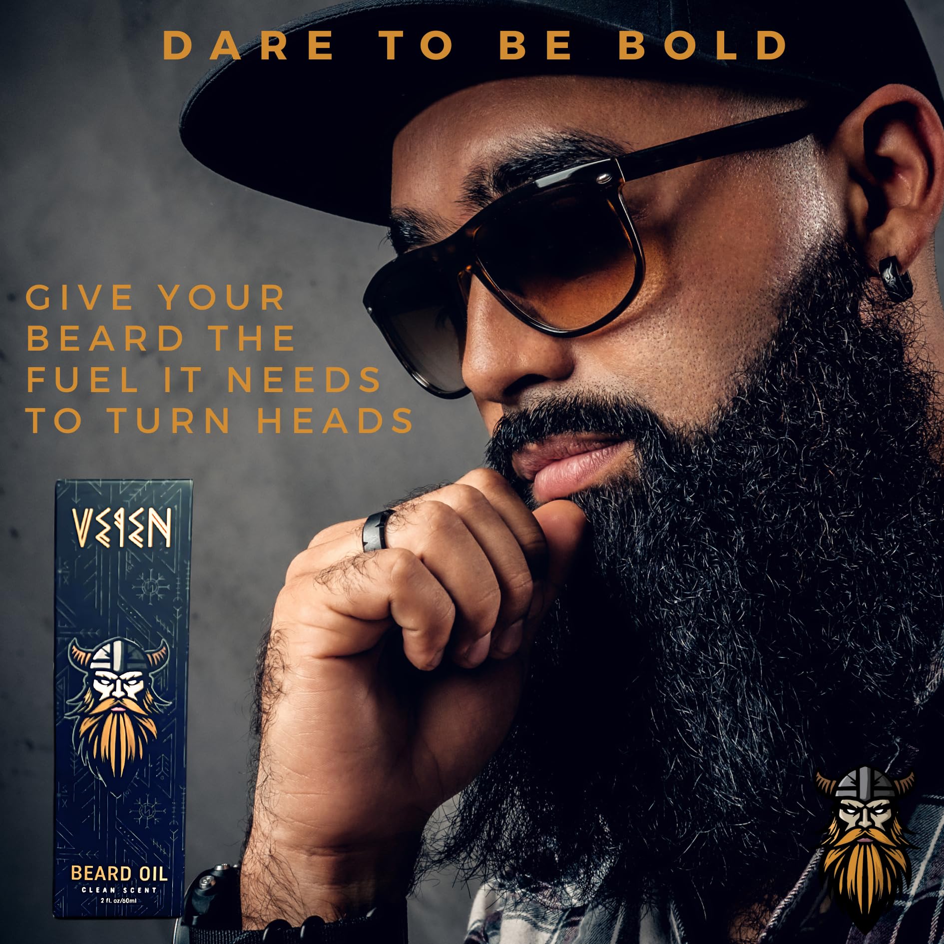 Veien beard oil ingredients list displays natural carrier oils for nourishment.