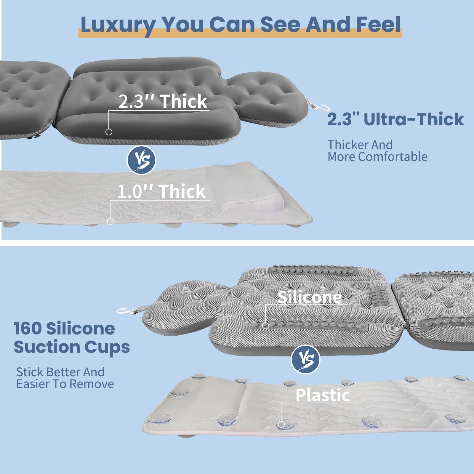VEILS bath pillow laundry-bag-included ready for easy care and storage.