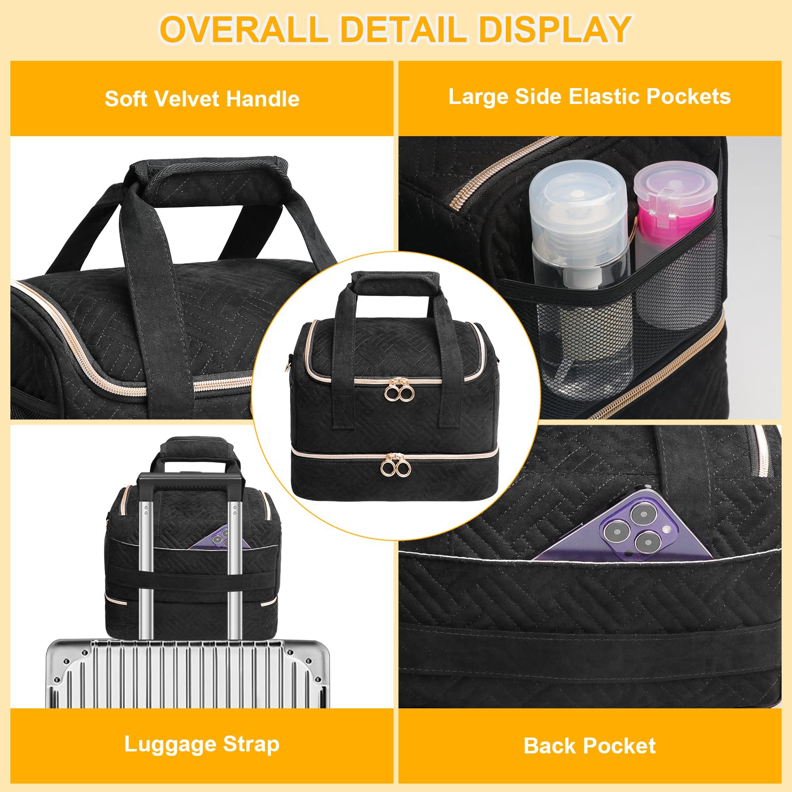 Veirdro detachable strap enables comfortable shoulder carry on the go.