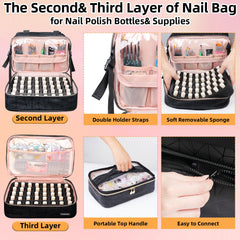 Veirdro nail-polish-organizer third-layer-detachable shows standalone storage option.