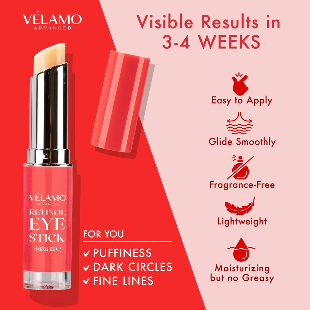 VELAMO ADVANCED brightening-firming result collage suggests visible improvement possibilities.