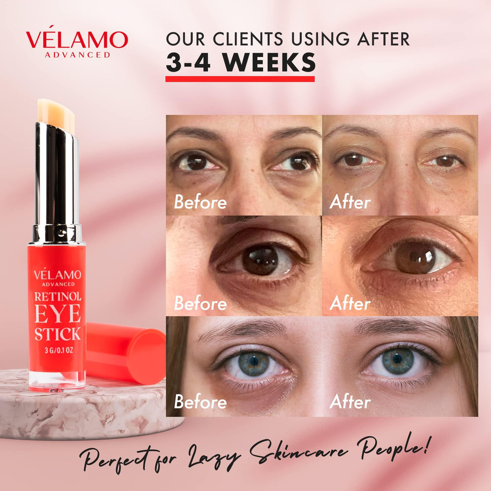 VELAMO ADVANCED encapsulated retinol detail suggests stable delivery for sensitive skin.