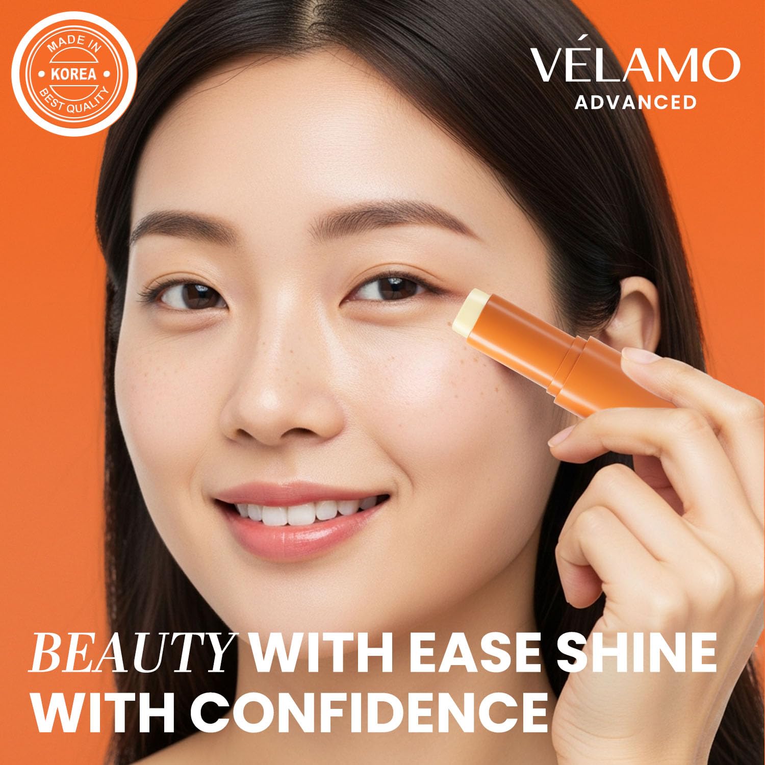 VELAMO ADVANCED Retinol Eye Balm Stick Korean skincare heritage signals trusted formulation.