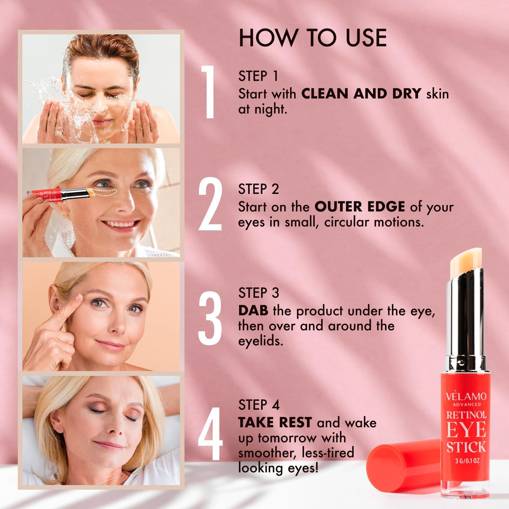 VELAMO ADVANCED vegan squalane provides lightweight hydration for delicate under-eye skin.