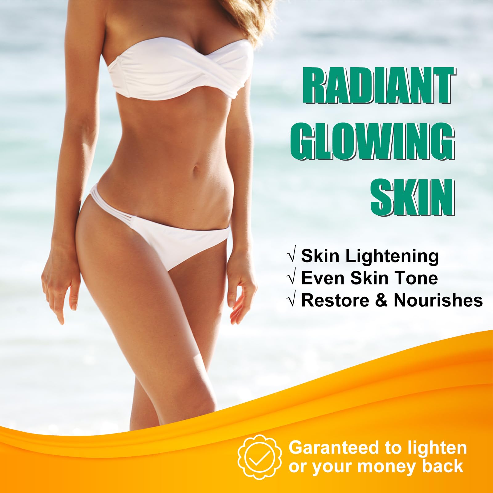 VELLASIO application on underarms shows soft, even tone when applied.