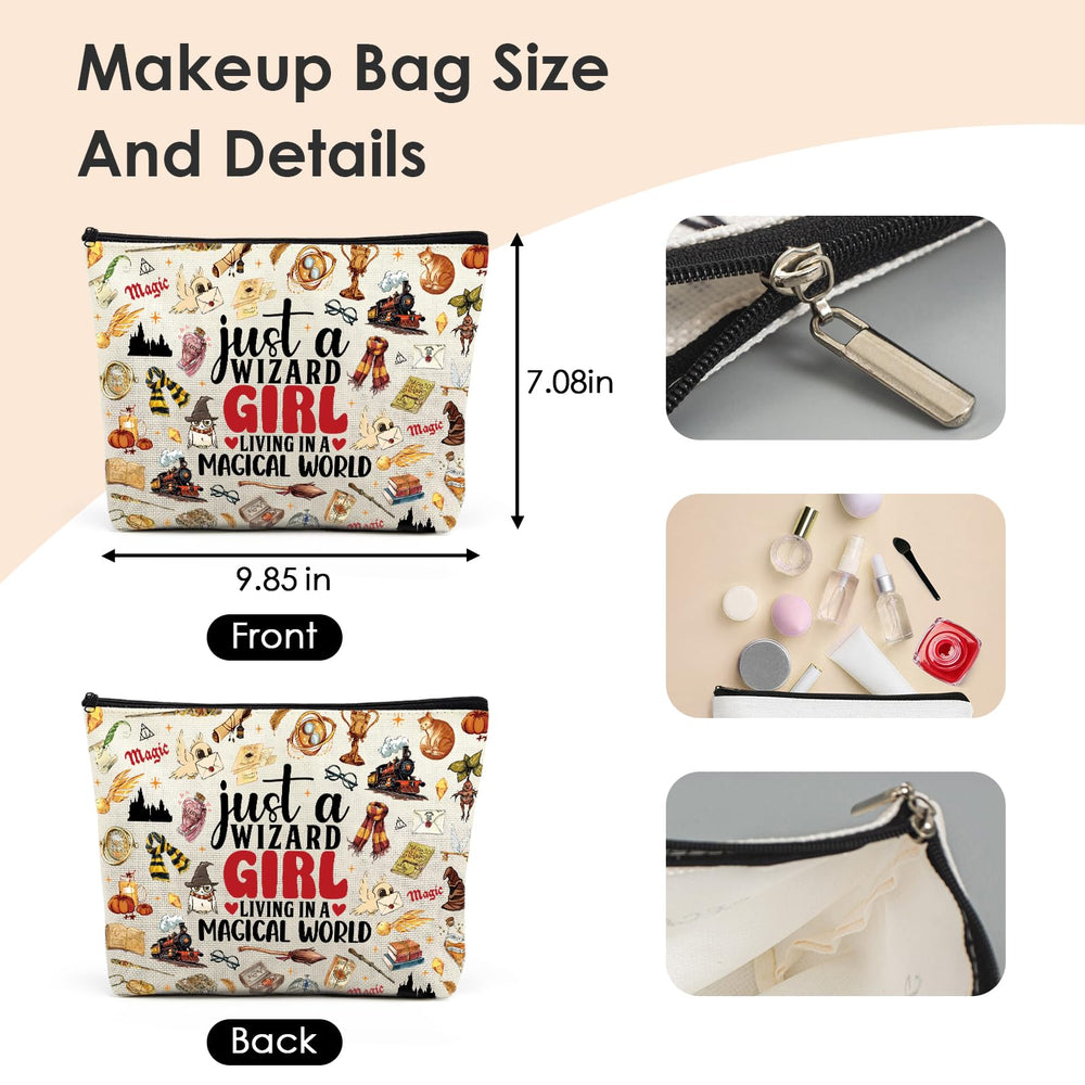 VeloKomo magic cosmetic bag for book lovers on holidays and birthdays.