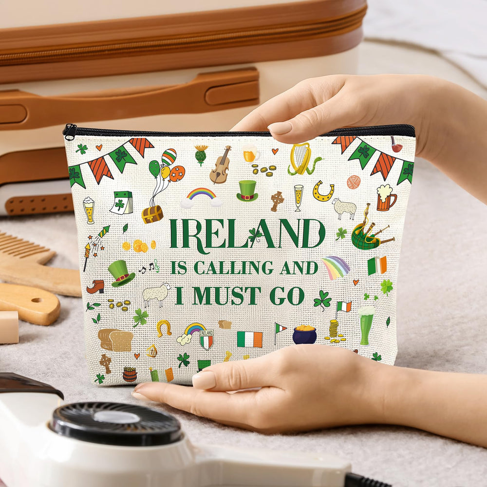 VeloKomo cosmetics and toiletries inside view, versatile pouch doubles as storage.
