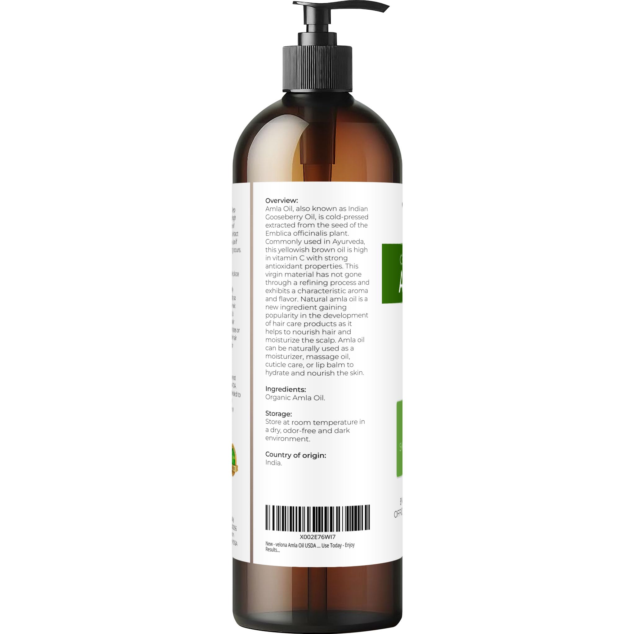 Velona Amla Oil application on hair and scalp demonstrates nourishing routine for softness