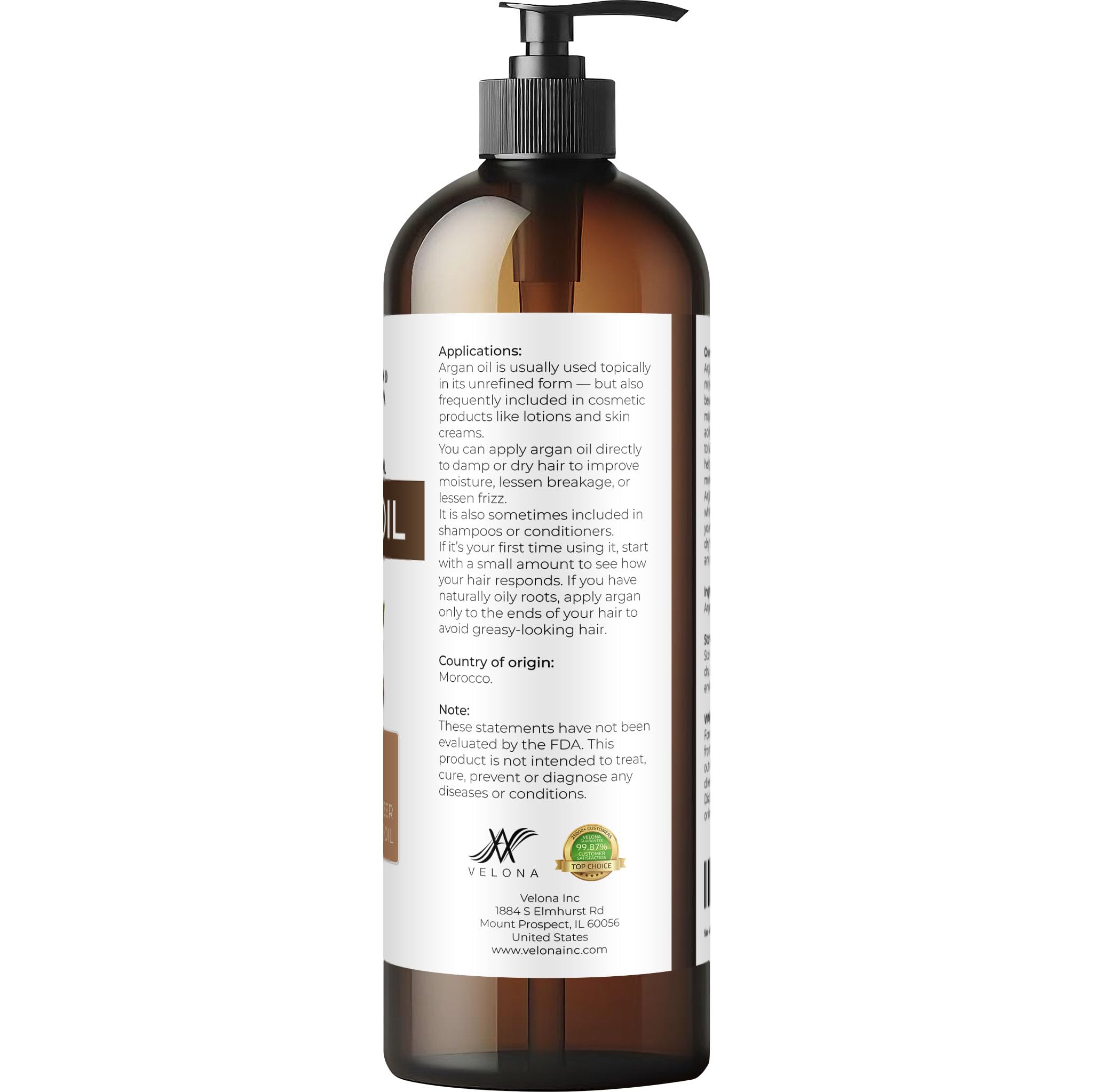 Velona Argan Oil nails care hydrates cuticles and protects.