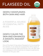 Velona flaxseed oil label closeup highlighting Organic and cold-pressed quality