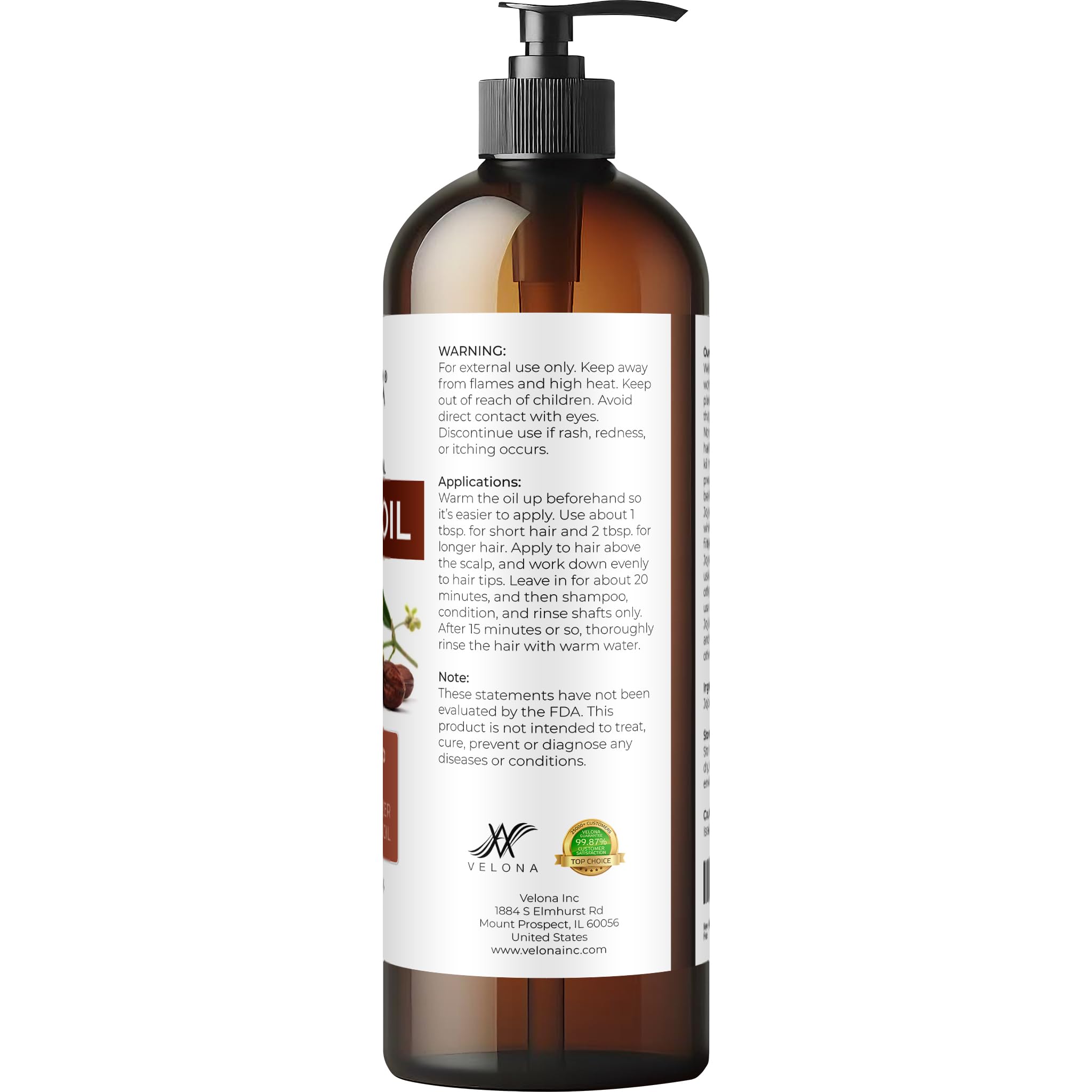 Velona Jojoba Oil bottle in a bathroom scene shows hexane-free, fragrance-free purity.