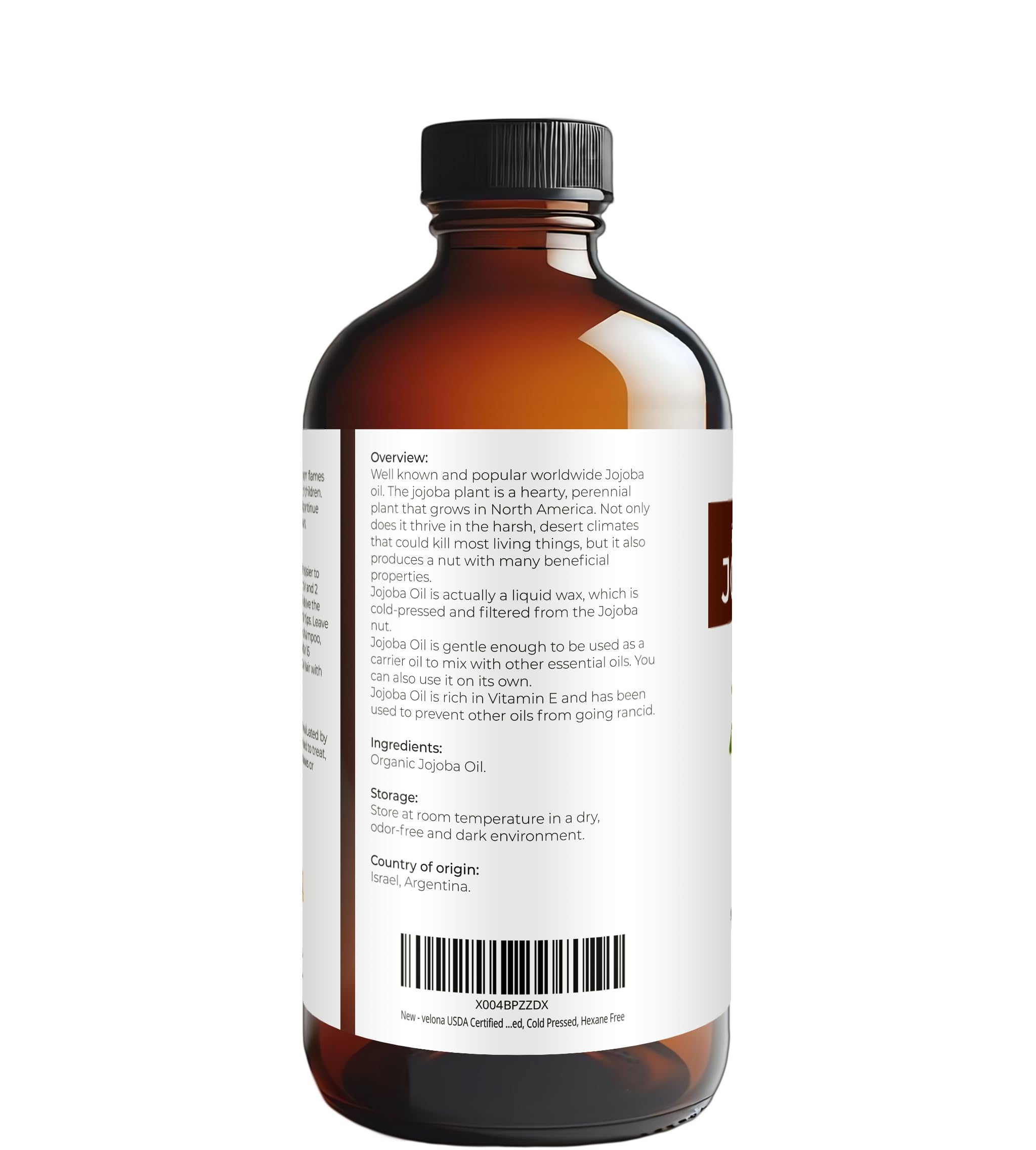 Velona Jojoba Oil face application suggests gentle makeup removal and hydration.