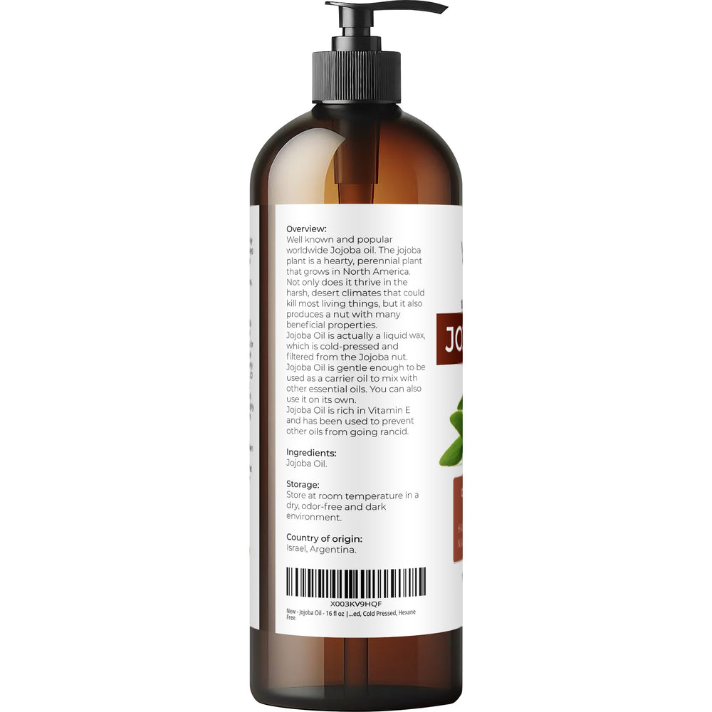 Velona Jojoba Oil with pump used on hands to soften cuticles.