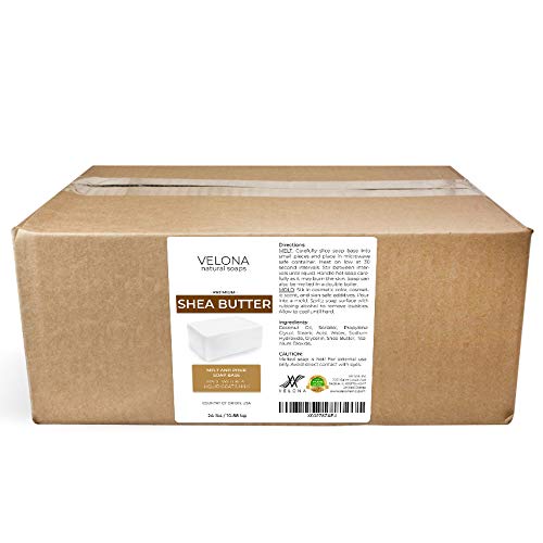 Velona Shea Butter base melts smoothly, ready for customization with colors and scents.