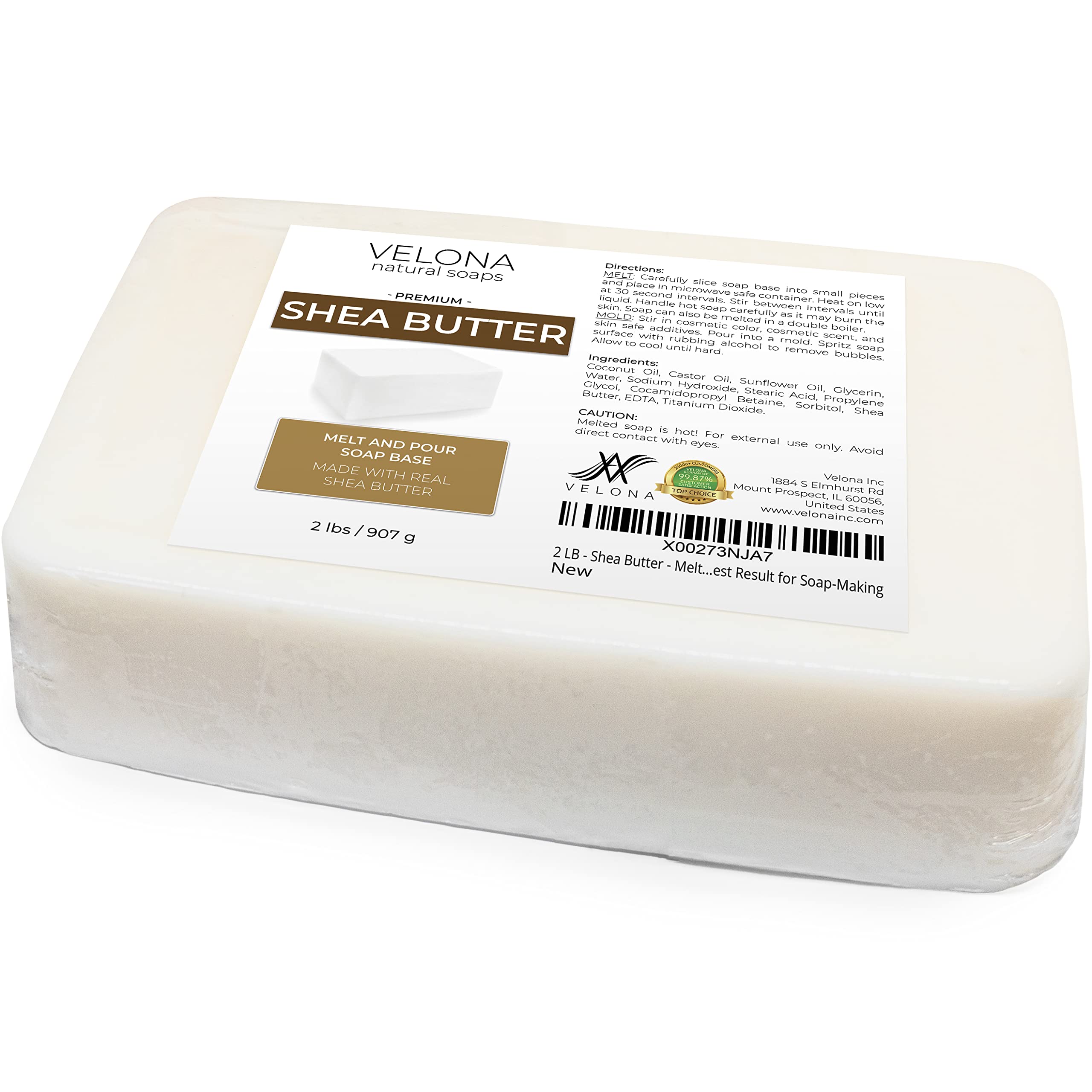 Velona shea butter detail highlights nourishing acids for skin-friendly bars